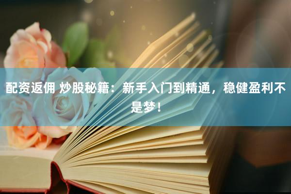 配资返佣 炒股秘籍：新手入门到精通，稳健盈利不是梦！