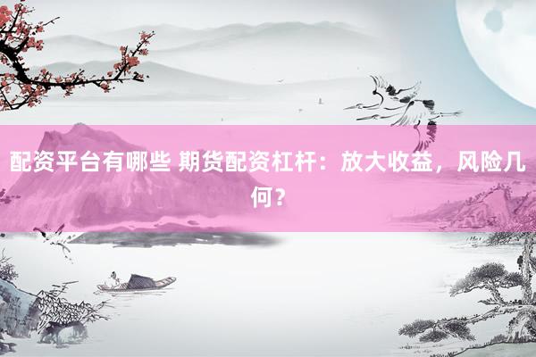 配资平台有哪些 期货配资杠杆：放大收益，风险几何？