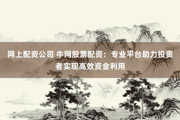 网上配资公司 牛网股票配资：专业平台助力投资者实现高效资金利用
